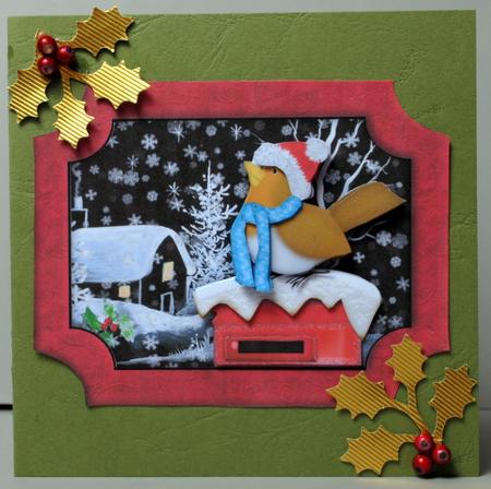 Robin on Postbox Topper and Decoupage by Kristina Norbat