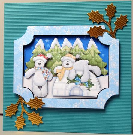 Have a Chilled Christmas Tunnel Decoupage by Kristina Norbat