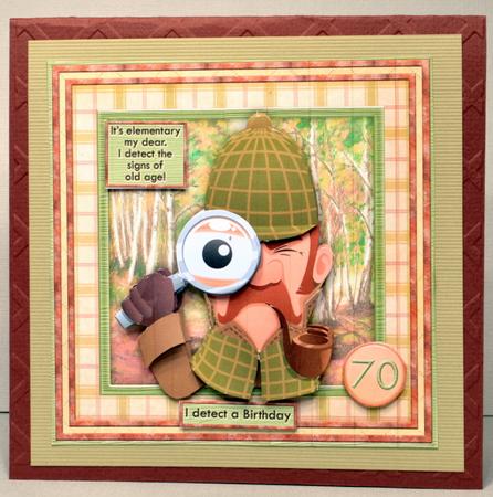 Sherlock Detects Old Age 8x8 Decoupage Mini Kit for Men by Kristina Norbat