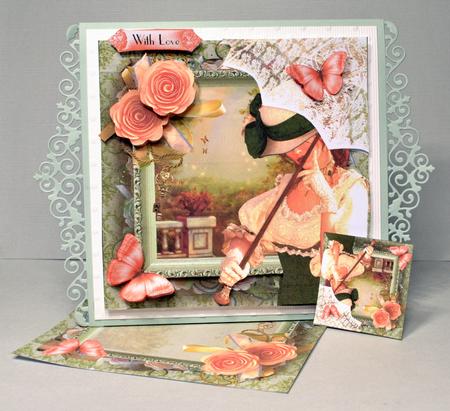 A Walk in the Garden Card Front Kit by Kristina Norbat