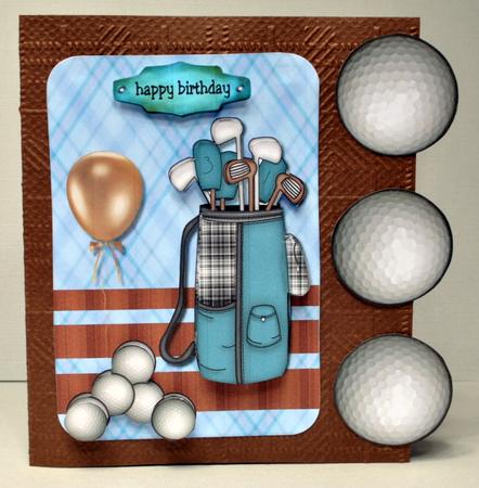 Birthday Boy & Male Card Golf by Kristina Norbat