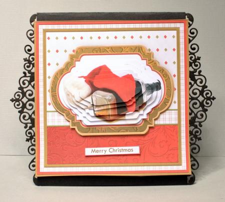 Sending a Little Christmas Spirit 8x8 Mini Kit & Pyramage by Kristina Norbat
