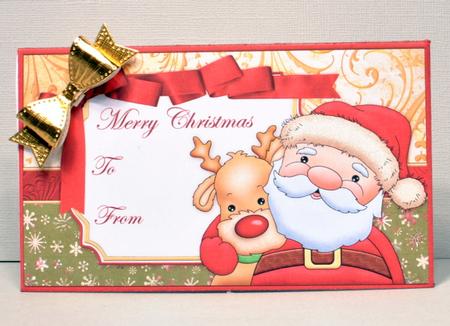 Santas's Buddy Christmas Money Wallet by Kristina Norbat