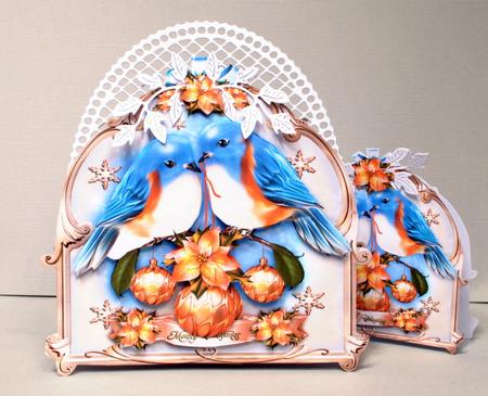 Christmas Birds Song Card Kit by Kristina Norbat