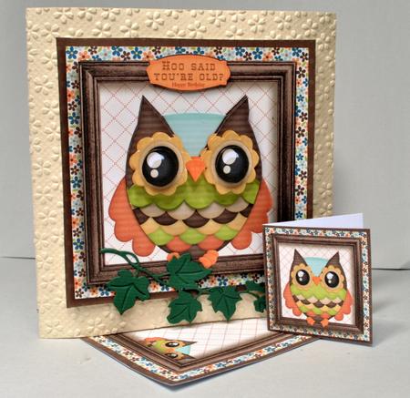 Cardtopper Hoo Said You're Old 676 by Kristina Norbat