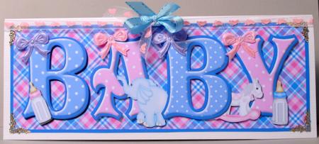 Baby Dl Decoupage Quick Card Front by Kristina Norbat