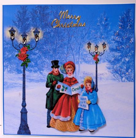 Christmas Carols-8x8 Card by Kristina Norbat