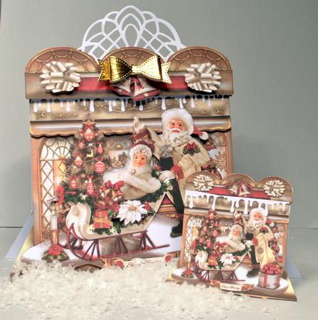Christmas Street with Mr and Mrs Santa Claus Card Kit by Kristina Norbat