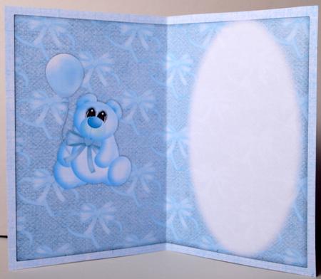 Blue Balloon Bear Insert by Kristina Norbat