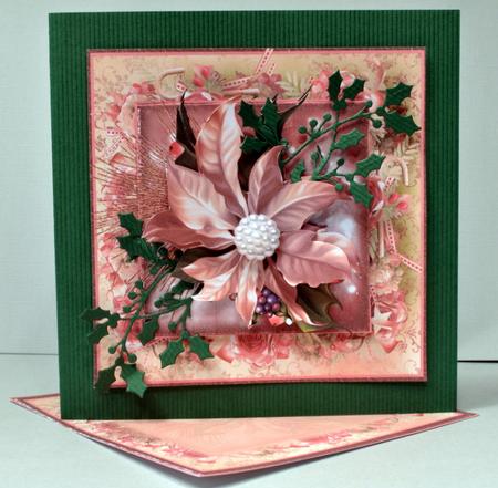 The Poinsettia Card Front Kit by Kristina Norbat
