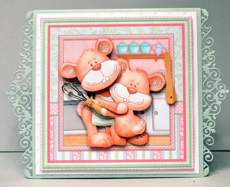 Snuggles Decoupage Mini Kit for Various Occasions by Kristina Norbat