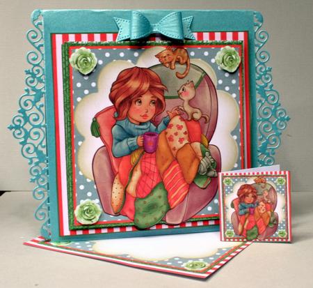 Duvet Day Card Front Kit by Kristina Norbat