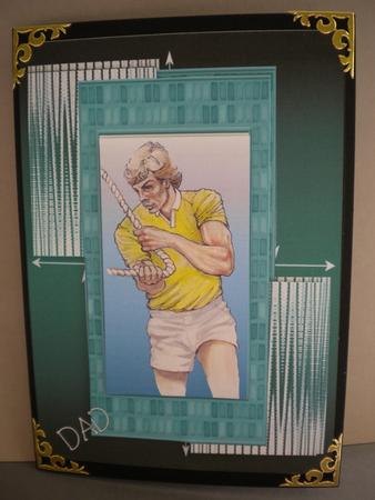 A4 Dad Rugby Guy Card by Kristina Norbat