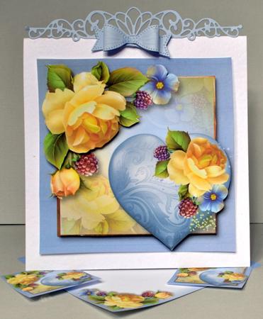 Hearts & Flowers - Yellow Roses by Kristina Norbat