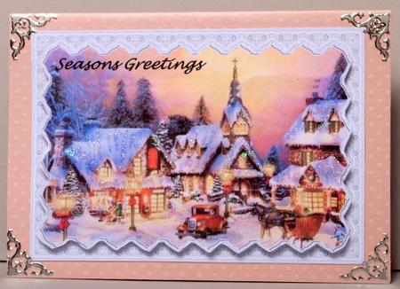 Beautiful Old Fashioned Xmas Scene by Kristina Norbat