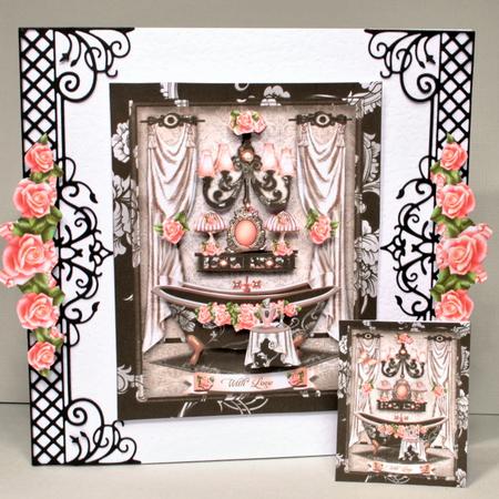Beautiful Bathroom Interior Card Mini Kit by Kristina Norbat