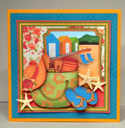 Life's a Beach 8x8 Decoupage Mini Kit Birthday Retirement by Kristina Norbat
