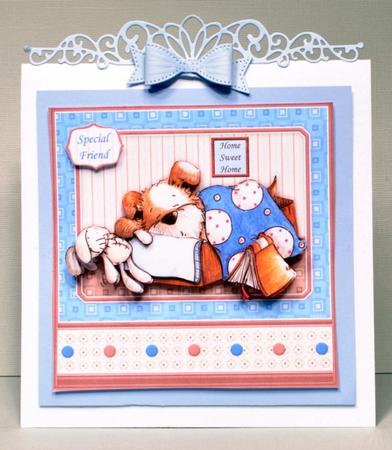 Happy Hour is Nap Time Bella 7.5 Decoupage Mini Kit by Kristina Norbat