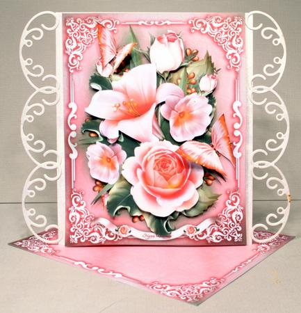 Soft Vintage Flowers Card Mini Kit by Kristina Norbat