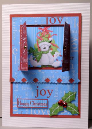 Open the Door! Beary Special Christmas Card by Kristina Norbat