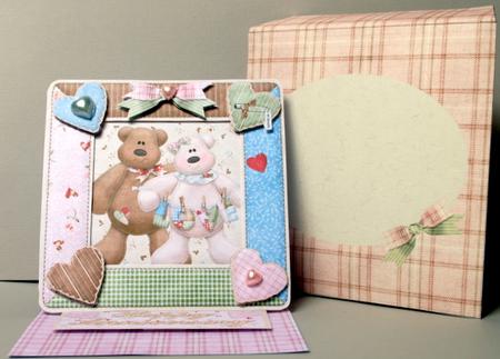 Loving Bears Anniversary Easle Card Kit with Envie by Kristina Norbat