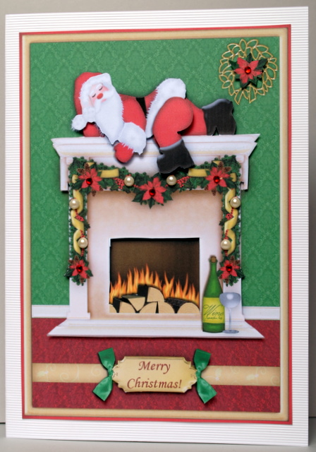 Merry Santa Claus Christmas Topper & Decoupage by Kristina Norbat