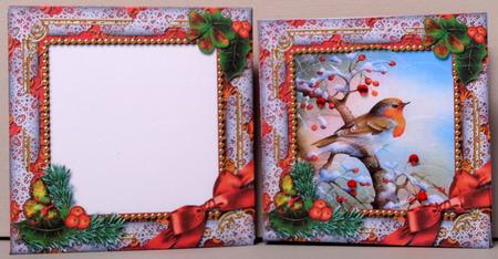 Robin 1 Holly Mini Card Envelope Scallop Bottom Stacker Aio by Kristina Norbat