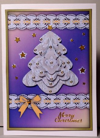 Lace Christmas Tree Pyramid by Kristina Norbat