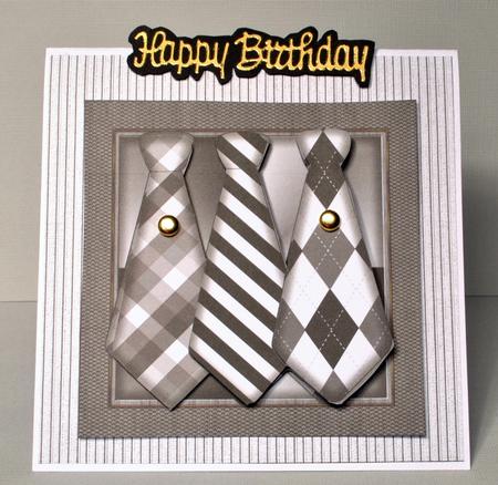 Male Card Neckties Mini Kit by Kristina Norbat