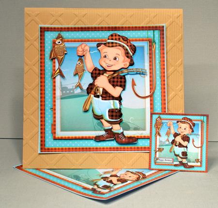 Male Fishing Card Mini Kit by Kristina Norbat
