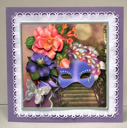 The Masked Ball Card Front by Kristina Norbat