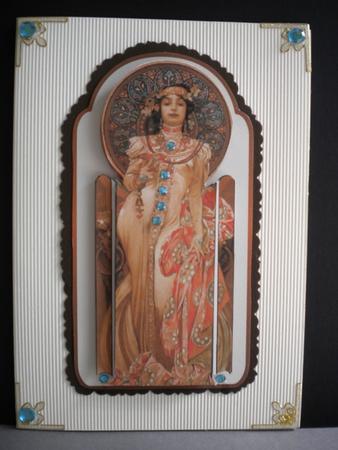 Native Indian Beauty Step by Step Card Front by Kristina Norbat