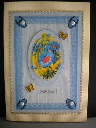 Billowing Lace and Cornflowers by Kristina Norbat