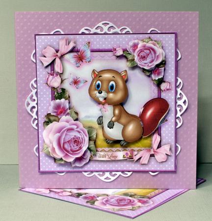 Spring Beaver in the Garden Card Mini Kit by Kristina Norbat