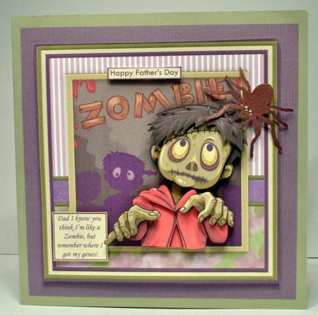 Walking Dead Zombie Birthday Get Well Fathers Day Mini Kit by Kristina Norbat