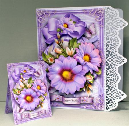 Violet Vintage Flowers Mini Kit by Kristina Norbat