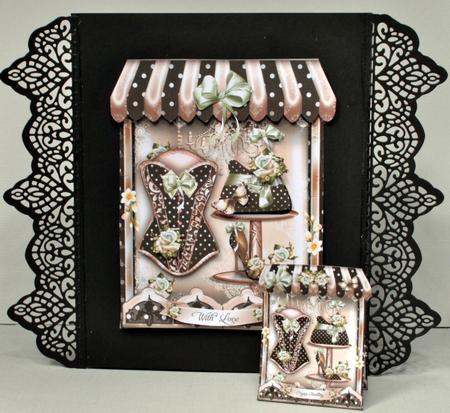 Boutique Shaped Card Polka Dot Mini Kit by Kristina Norbat