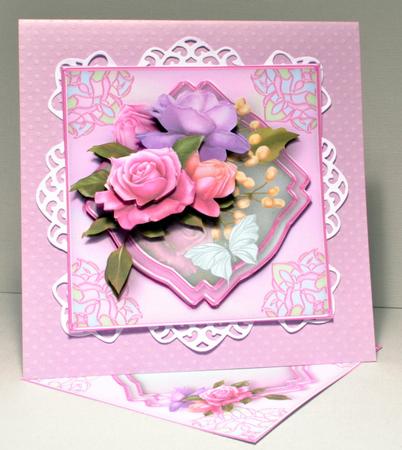 Rose Garden Layered Card Mini Kit by Kristina Norbat