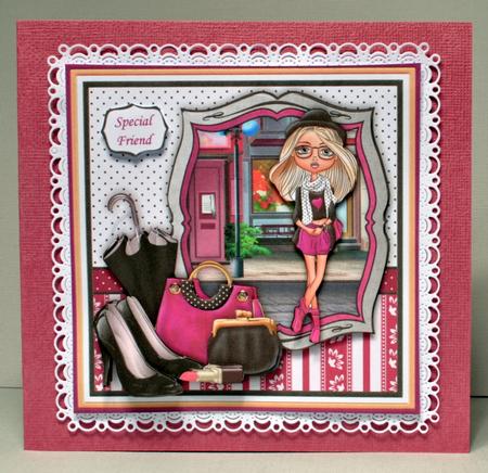 Fashion Diva 8x8 Decoupage Mini Kit by Kristina Norbat