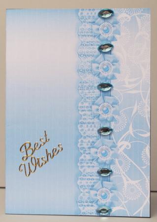 Pale Silver Metallic with Lace Border Backing Paper by Kristina Norbat