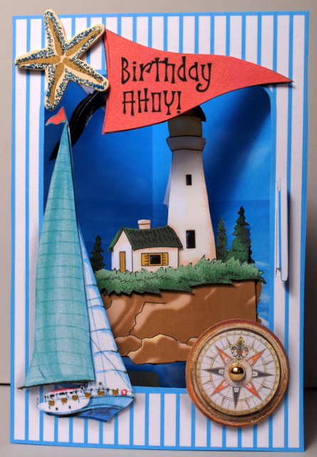 3D Corner Card Kit - Birthday Ahoy! by Kristina Norbat