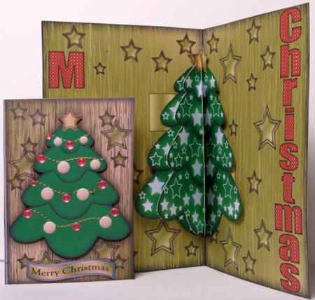 3D Christmas Tree Card Kit by Kristina Norbat