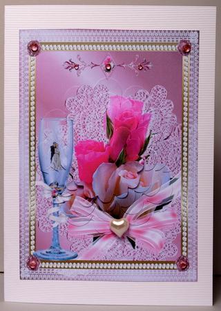 Roses and Champagne Flower Shape Pyramage by Kristina Norbat