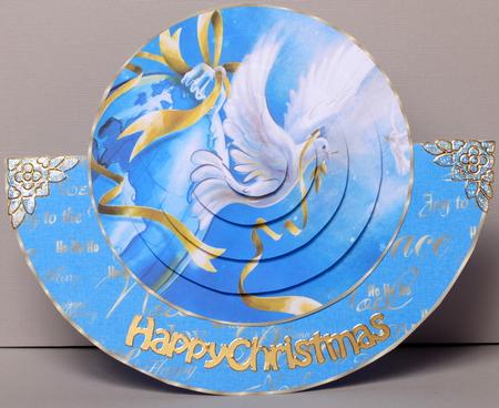 Peace on Earth Dove Christmas Wobble Card Kit by Kristina Norbat