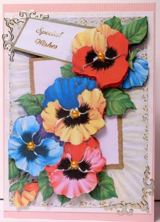 Vintage Pansies by Kristina Norbat