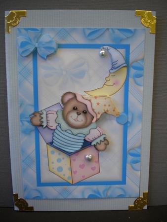 Baby Boy Quick Card by Kristina Norbat