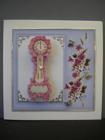 Flowered Grandfather Clock by Kristina Norbat