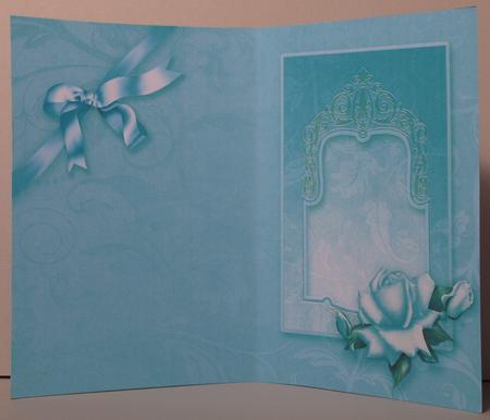 Aqua Roses A5 Portrait Insert by Kristina Norbat