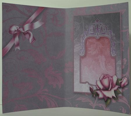Dusky Pink Roses A5 Portrait Insert by Kristina Norbat