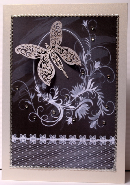 Flowers & Lace Rainbow Card Fronts by Kristina Norbat